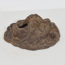 Cast iron lion fountain head, France circa 1850-1900