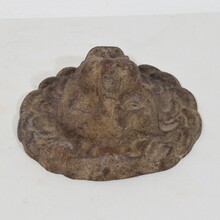 Cast iron lion fountain head, France circa 1850-1900