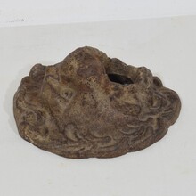 Cast iron lion fountain head, France circa 1850-1900