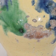 Glazed terracotta jug or water cruche/Orjol, France circa 1800-1850