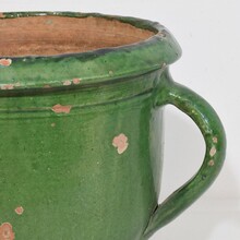 Green glazed Castelnaudary planter, France circa 1850-1900