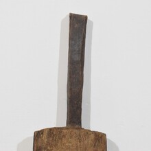 Thick wooden chopping or cutting board, France circa 1850-1900