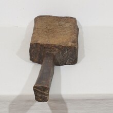 Thick wooden chopping or cutting board, France circa 1850-1900