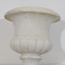 White marble medici garden vase / urn, France circa 1850-1880