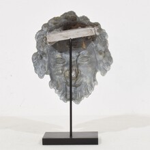 Zinc bacchus head ornament, France circa 1850-1900