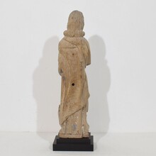 Hand carved oak statue of saint John the evangelist, France circa 1550-1650