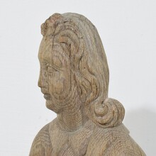 Hand carved oak statue of saint John the evangelist, France circa 1550-1650