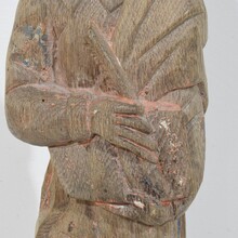 Hand carved oak statue of saint John the evangelist, France circa 1550-1650