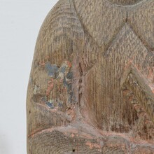 Hand carved oak statue of saint John the evangelist, France circa 1550-1650