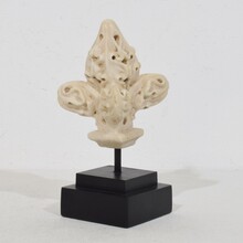 Medieval gothic alabaster architectural fragment/finial, France circa 1250-1450