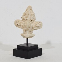 Medieval gothic alabaster architectural fragment/finial, France circa 1250-1450