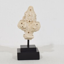 Medieval gothic alabaster architectural fragment/finial, France circa 1250-1450