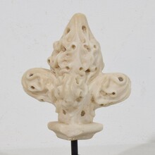 Medieval gothic alabaster architectural fragment/finial, France circa 1250-1450