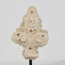 Medieval gothic alabaster architectural fragment/finial, France circa 1250-1450