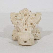 Medieval gothic alabaster architectural fragment/finial, France circa 1250-1450