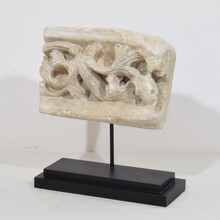 Medieval Gothic carved stone architectural fragment, France circa 1250-1450