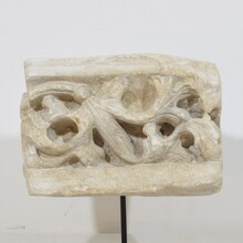 Medieval Gothic carved stone architectural fragment, France circa 1250-1450