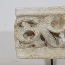 Medieval Gothic carved stone architectural fragment, France circa 1250-1450