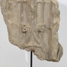 Medieval Gothic stone architectural fragment, France circa 1250-1450