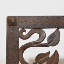 Small iron door depicting Saint George killing the dragon, Italy 16/17th century