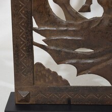 Small iron door depicting Saint George killing the dragon, Italy 16/17th century
