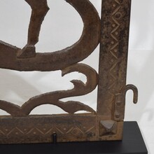 Small iron door depicting Saint George killing the dragon, Italy 16/17th century