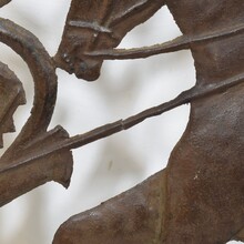 Small iron door depicting Saint George killing the dragon, Italy 16/17th century
