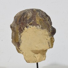 Carved giltwood baroque angel head, Italy circa 1650-1750