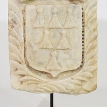 White marble coat of arms, Italy circa 1650-1750