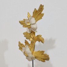 Hand carved giltwood floral ornament, Italy circa 1780-1850