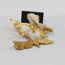 Hand carved giltwood floral ornament, Italy circa 1780-1850