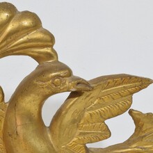 Carved giltwood neo classical ornament with birds, Italy circa 1780-1820