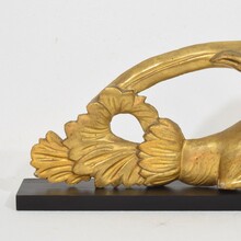 Carved giltwood neoclassical style bird ornament, Italy circa 1780-1820