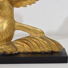 Carved giltwood neoclassical style bird ornament, Italy circa 1780-1820