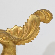 Carved giltwood neoclassical style bird ornament, Italy circa 1780-1820