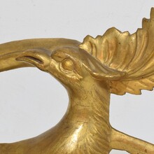 Carved giltwood neoclassical style bird ornament, Italy circa 1780-1820