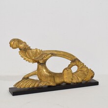 Carved giltwood neo classical style bird ornament, Italy circa 1780-1820