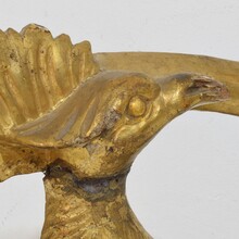 Carved giltwood neo classical style bird ornament, Italy circa 1780-1820