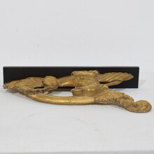 Carved giltwood neo classical style bird ornament, Italy circa 1780-1820