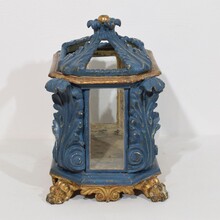 Baroque carved wooden reliquary shrine, Italy circa 1750