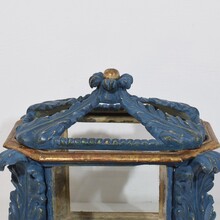 Baroque carved wooden reliquary shrine, Italy circa 1750