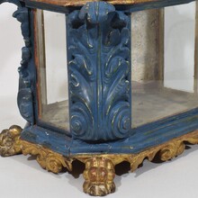 Baroque carved wooden reliquary shrine, Italy circa 1750