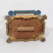 Baroque carved wooden reliquary shrine, Italy circa 1750