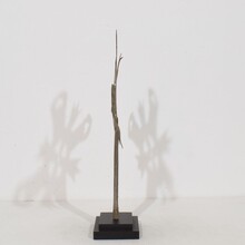 Baroque painted metal procession cross, Italy circa 1750