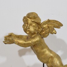 Carved giltwood baroque angel, Italy circa 1750-1800