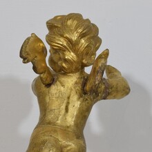 Carved giltwood baroque angel, Italy circa 1750-1800