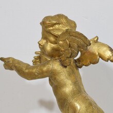 Carved giltwood baroque angel, Italy circa 1750-1800