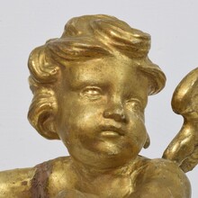 Carved giltwood baroque angel, Italy circa 1750-1800