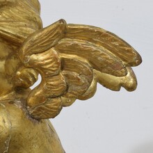 Carved giltwood baroque angel, Italy circa 1750-1800