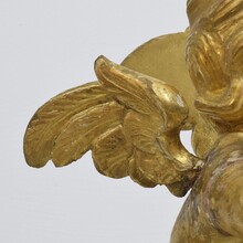 Carved giltwood baroque angel, Italy circa 1750-1800